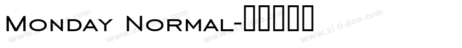 Monday Normal字体转换